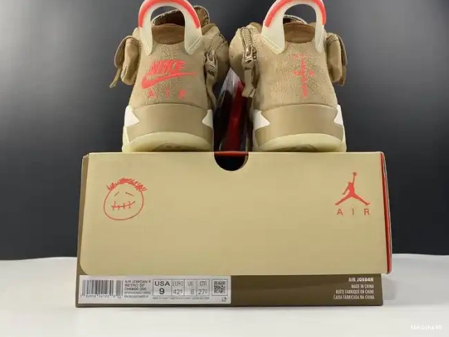 Rep TBkick 6 Scott British Jordan DH0690-200 Travis Air Retro Khaki 0524